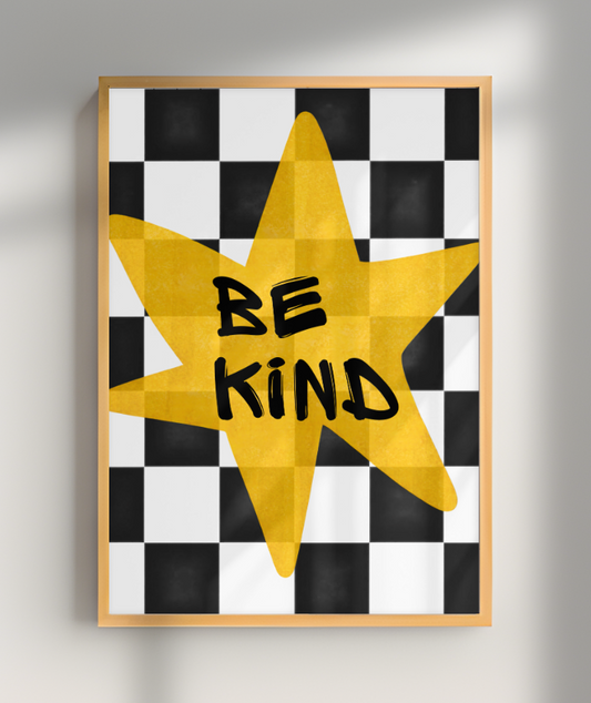 Be Kind (preto e amarelo)