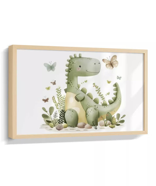 Dinossauro e Flores
