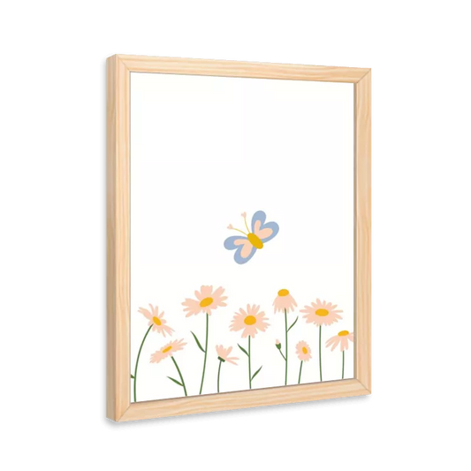 Borboleta azul no jardim