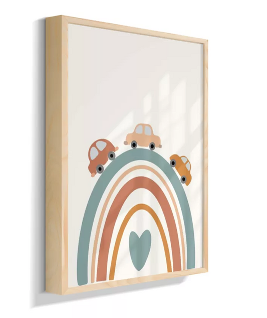 Carros no Arco-íris coração