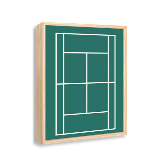 Quadra de tenis verde