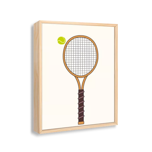 Raquete e bola de tenis