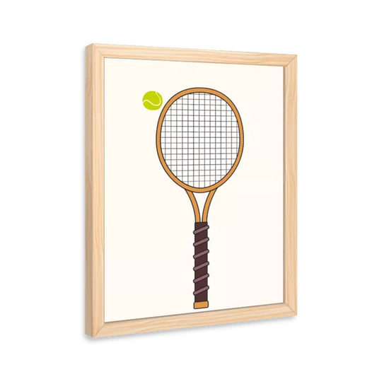 Raquete e bola de tenis