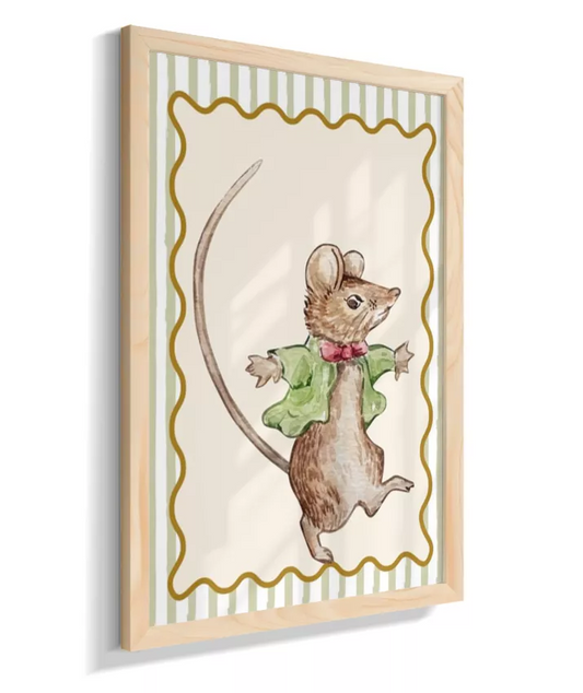 Ratinho travesso (listras verde)