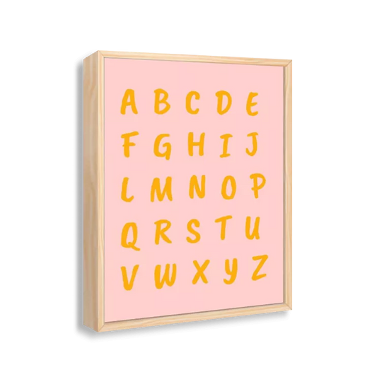Alfabeto (rosa e amarelo)