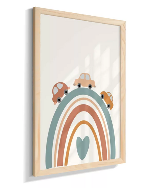 Carros no Arco-íris coração