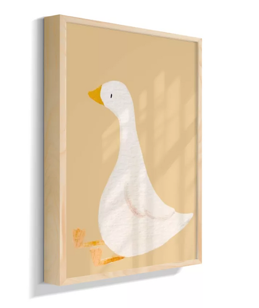 Pata com laço e galocha (fundo amarelo)