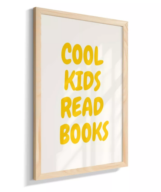 Cool kids read books (amarelo)