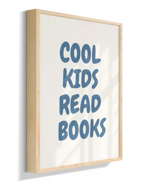 Cool kids read books (azul)