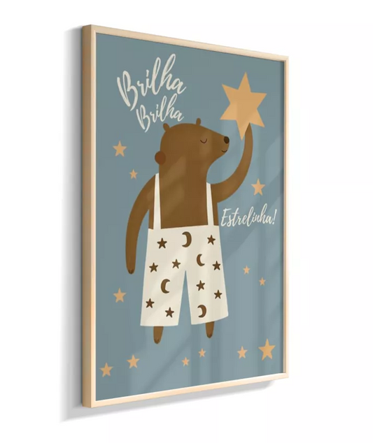 Urso com estrelas (azul)
