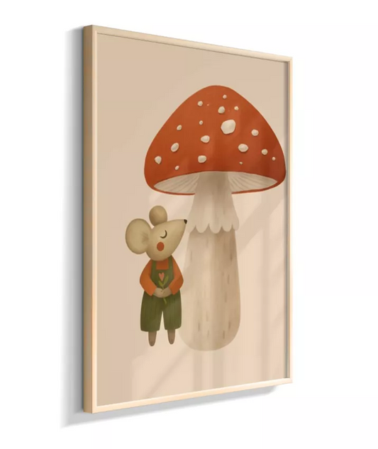 Ratinho com cogumelo