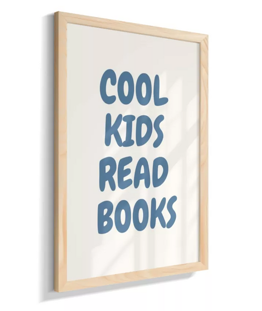 Cool kids read books (azul)