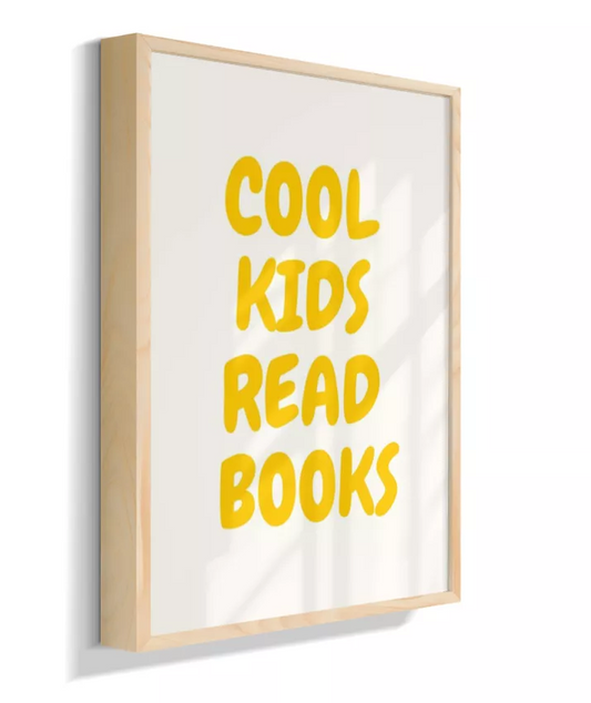 Cool kids read books (amarelo)