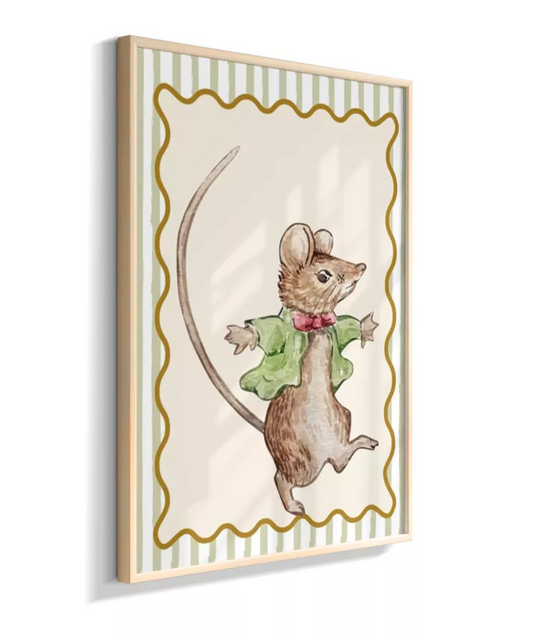 Ratinho travesso (listras verde)