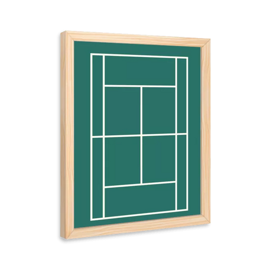 Quadra de tenis verde