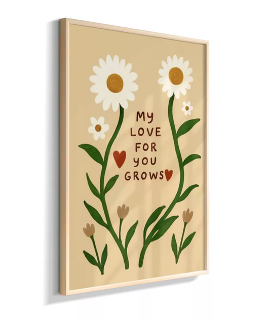 My love for you grows