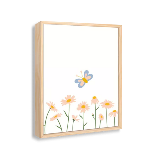 Borboleta azul no jardim