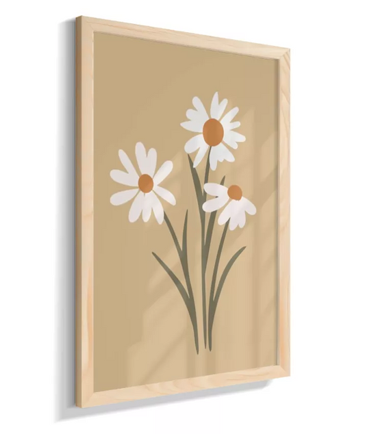 Flores (fundo amarelo)