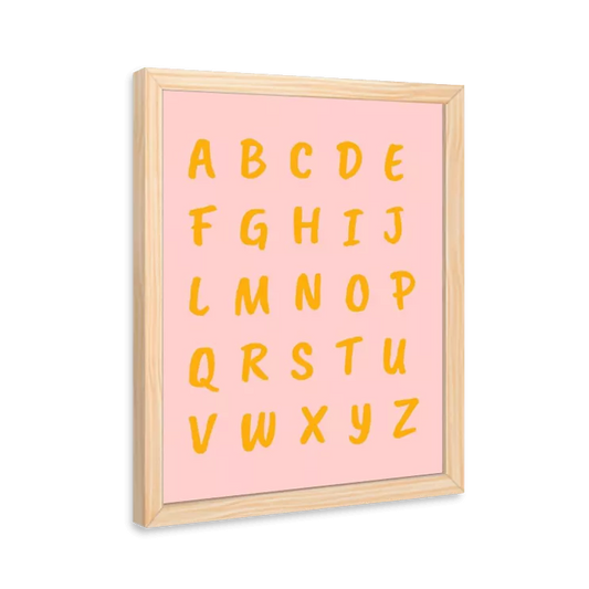 Alfabeto (rosa e amarelo)