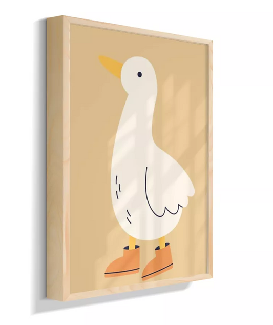 Pato com galocha (fundo amarelo)