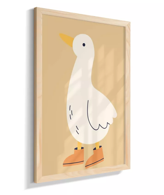 Pato com galocha (fundo amarelo)