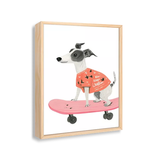 Cachorro Skatista (aquarela)