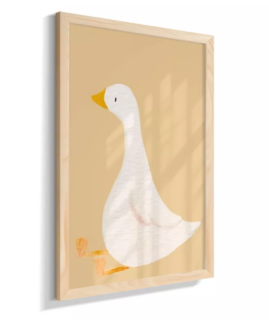 Pata com laço e galocha (fundo amarelo)