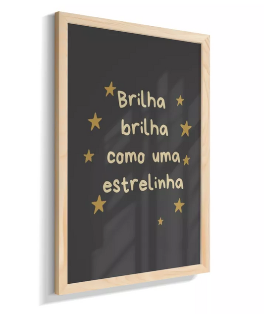 Brilha como estrelinha (fundo preto)