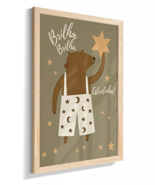 Urso com estrelas (verde)