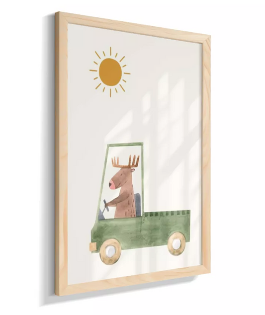 Cervo na caminhonete