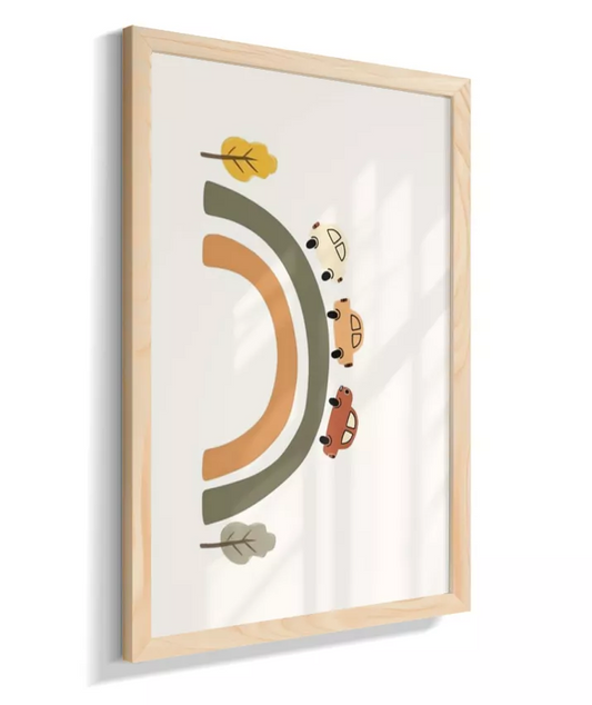 Arco-íris com carros