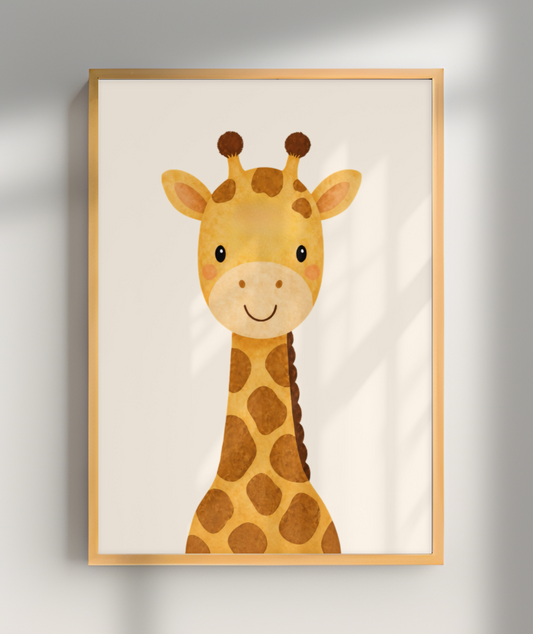 Girafa perfil (fundo neutro)