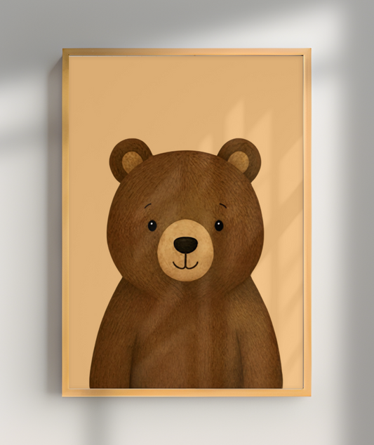 Urso perfil (fundo amarelo)