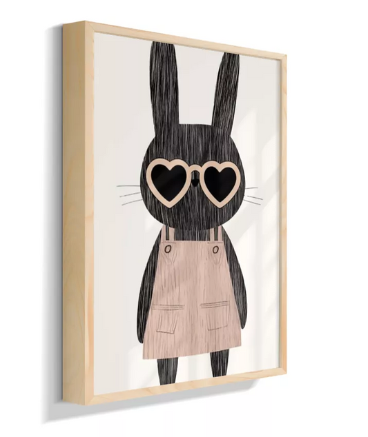 Coelha com vestido bege