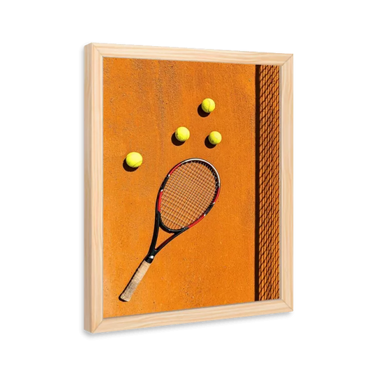 Quadra de tenis com rede