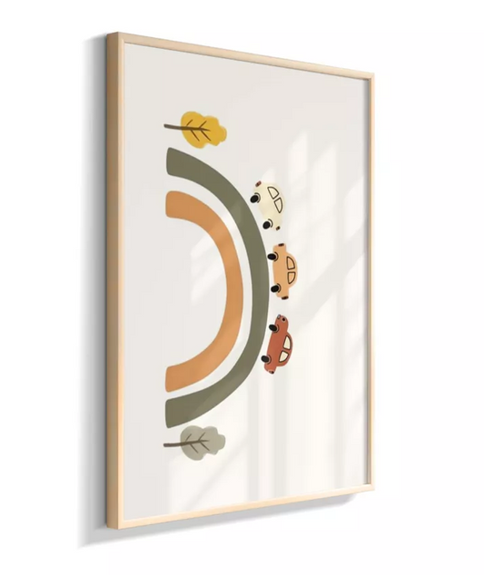 Arco-íris com carros