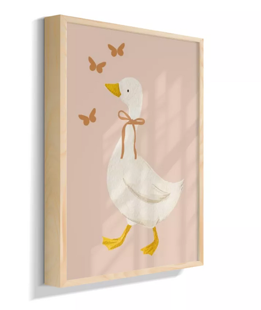 Pata com laço e borboletas (fundo rose)