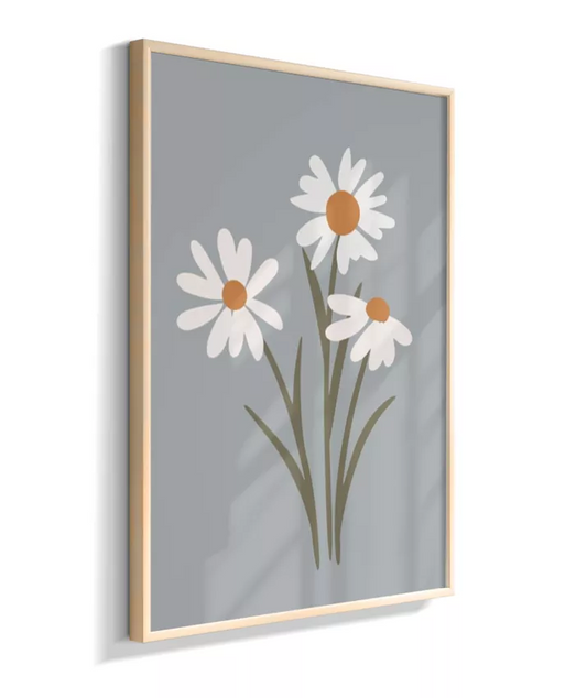 Flores (fundo azul/cinza)