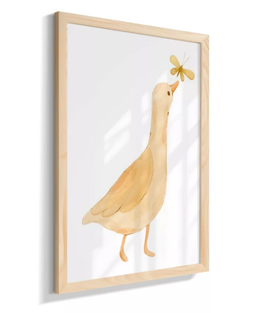Pato com borboleta