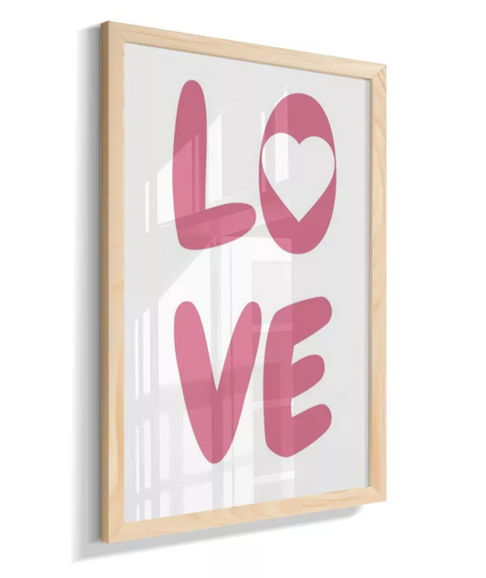 Love (branco e pink)