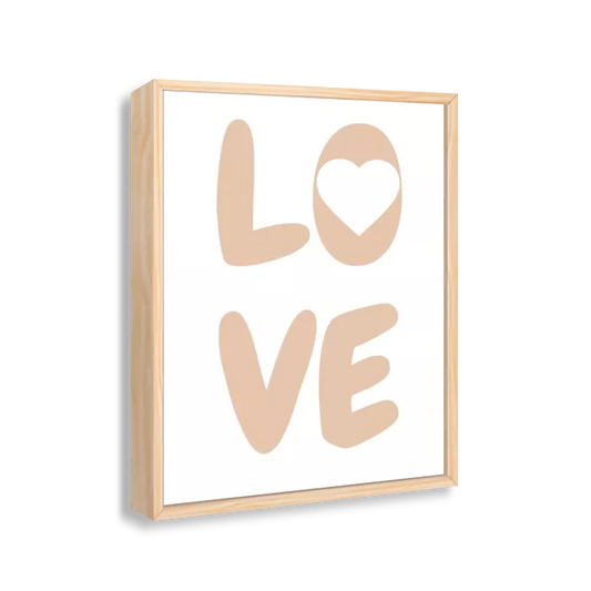 Love (branco e bege)