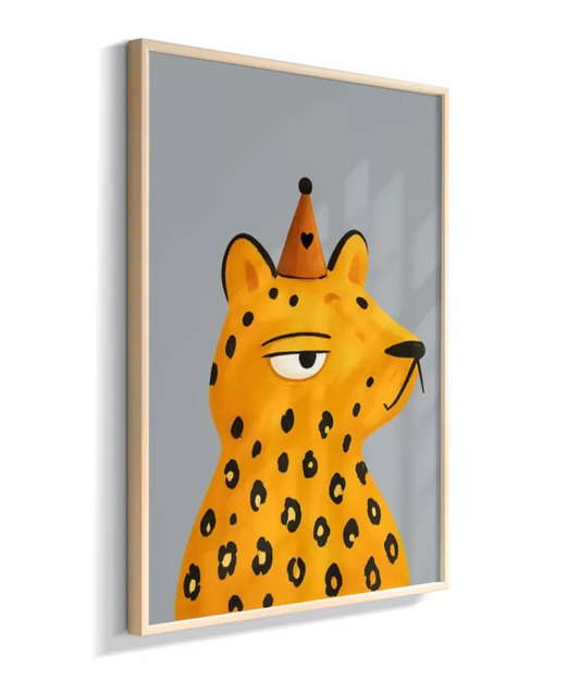 Tigre perfil (fundo azul)