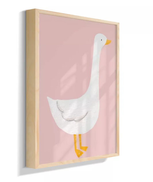Pato pintado (fundo rosa)