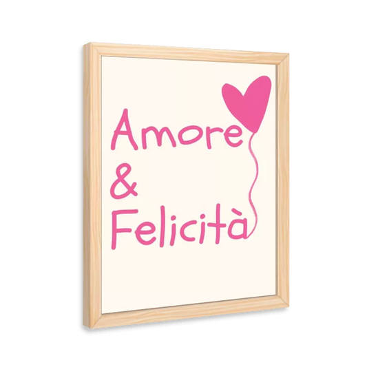 Amore &amp; Felicità (bege e pink)