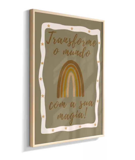Transforme o mundo com a sua magia! (verde cinzento)