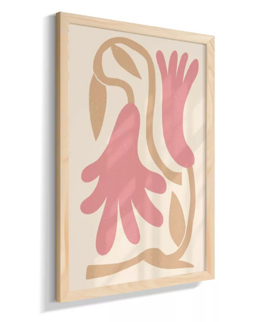 Flores abstratas boho