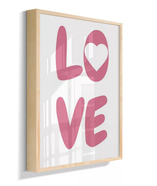 Love (branco e pink)