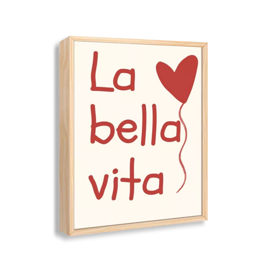 La bella vita (bege e vermelho)