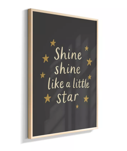 Shine like a little star (preto).