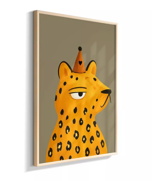 Tigre perfil (fundo verde)